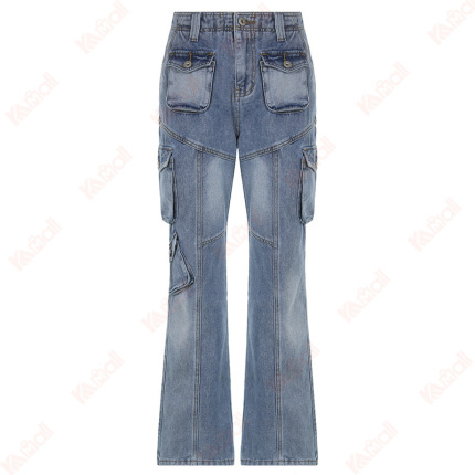 straight pants cotton women jeans